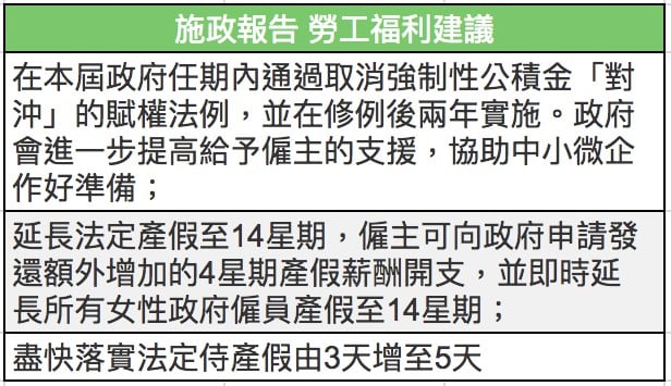 施政報告